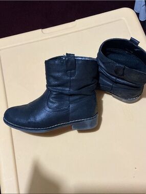 Kids Black Ankle Boots